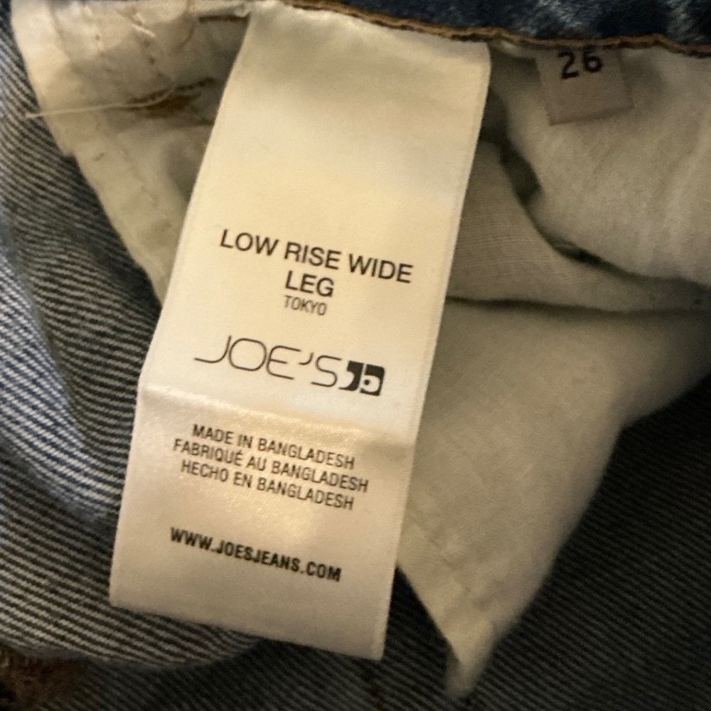 Joes Jeans Tokyo Low Rise Wide Leg Jeans Medium Wash Sz 26 Baggy45NHRKY05944-KYO - Picture 4 of 14